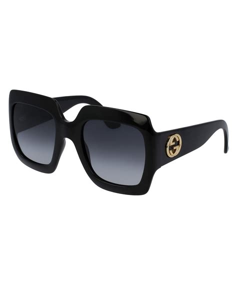 black gucci glasses male|Gucci oversized black square eyeglasses.